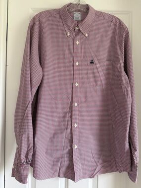 Like New Brooks Brothers 1818 Stretch No Iron Sport Shirt Size L-regular